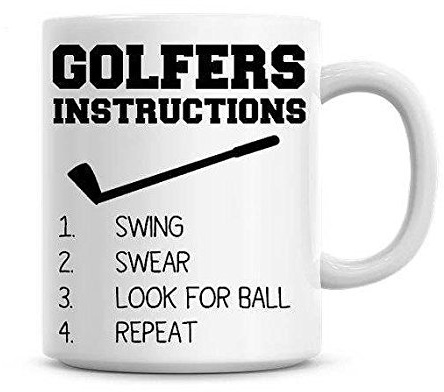 Fun Golf Mug Novelty Coffee Mugs 11 oz Christmas Mug for Men