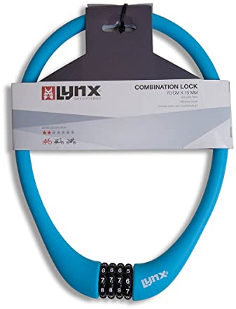 Lynx Kabelschloss aus Silikon, Unisex, Schwarz, Einheitsgröße