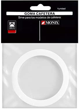 BRA Junta Cafetera con 4 Tazas, Acero Inoxidable, Gris