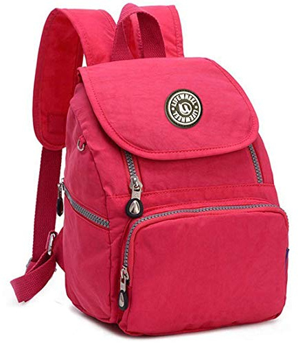 LifeWheel Mini Rucksack Damen Mädchen Klein Wasserdichter Nylon Lässiger Daypacks Reiserucksack Schulrucksack Anti Diebstahl Rucksack