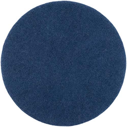 myfelt Flache Filz Sitzauflage, Filz Stuhlauflage - Alva - rund, Ø 36 cm, Dunkelblau