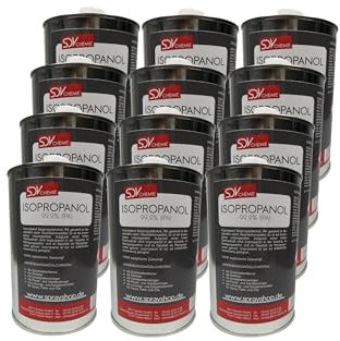 SDV Chemie Isopropanol Isopropylalkohol IPA 2-Propanol 99,9% 12x 1 Liter 1000ml 12L Cleaner