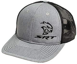 DODGE SRT Hellcat Snapback Trucker, Heather Grey/Black, Einheitsgröße