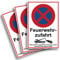3 Stück XXL Feuerwehrzufahrt Einfahrt freihalten Schild 30 x 40 cm aus stabiler PVC Hartschaumplatte 5 mm parken verboten mit UV-Schutz von STROBO