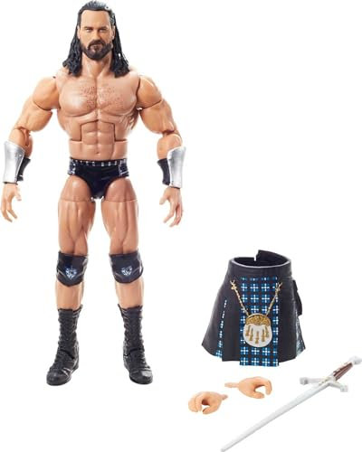 WWE Drew McIntyre Top Picks Elite Collection Actionfigur mit Zubehör, 15,2 cm bewegliches Sammlerstück, Geschenk für WWE-Fans ab 8 Jahren