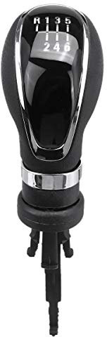 Jcevium 6-Gang Mt Schaltknauf Kopfschalthebel Stick für Insignia und Astra J Mokka Corsa Astra Insignia 1.6T, Schwarz, (520786A1)