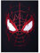 Displate Offiziell Marvel Spiderman MetallPoster Magnetische Befestigung Inklusive Lizenziert Bilder Hochwertiges Poster Miles Morales Game - Mask Poster 45 cm x 32 cm