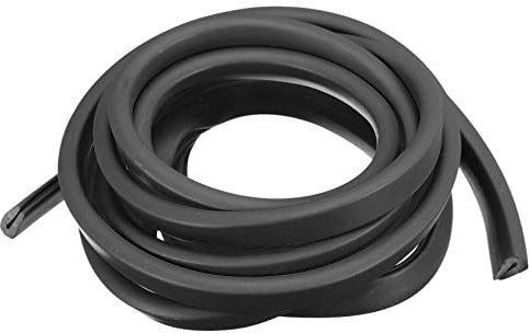 sourcing map Joint de protection en caoutchouc pour bord de 0,8 à 1,5 mm, 4 m de long, noir