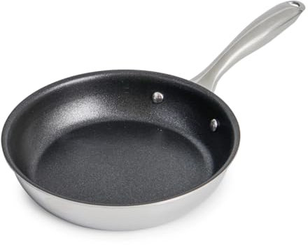 Betty Bossi Pfanne Bratpfanne Edelstahlpfanne 24 cm Edelstahl - Antihaft-Beschichtung für alle Herdarten gleichmäßige Hitzeverteilung Spülmaschinengeeignet