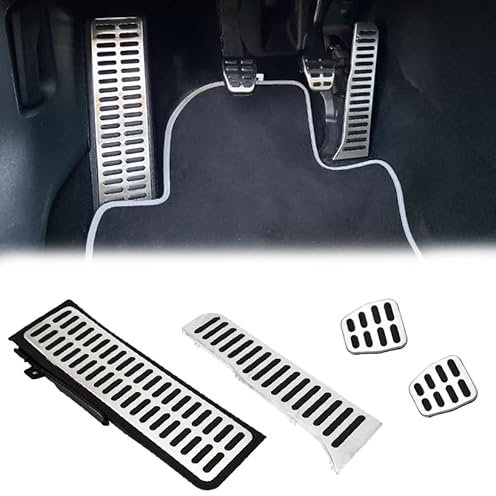 Pedalkappen Fußstütze Auto Für VW Golf 5 6 EOS Jetta Scirocco Seat Leon 1P Skoda Manuell Fußpedal Pedalkappen Fußstütze Pedal