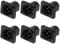 Greluma 6 Pièces Fiche XLR mâle, prises à montage sur panneau à 3 broches, connecteur XLR mâle pour microphone, contacts en cuivre nickelé