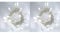 SHATCHI 20 Cool White LED Lights Clear Cable Battery Operated Fairy String Christmas Tree Wedding Party Birthday Garden Party Window Decorations (Pack of 2)