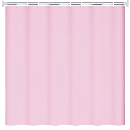 GREATOYAR Cortina Ducha Impermeable, Cortina Baño, Cortina Bañera Lavable, Cortinas de Baño Decorativas, 12 Anillos Incluidos, 100% Peva, 180X180cm, Rosa