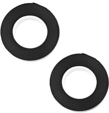 Hsthe Sea Ruban Isolant Noir, 2 pièces, Ruban Isolant étanche Auto-soudable pour câble de réparation d'urgence de Tuyau (4.9m x 19mm x 0.8mm)