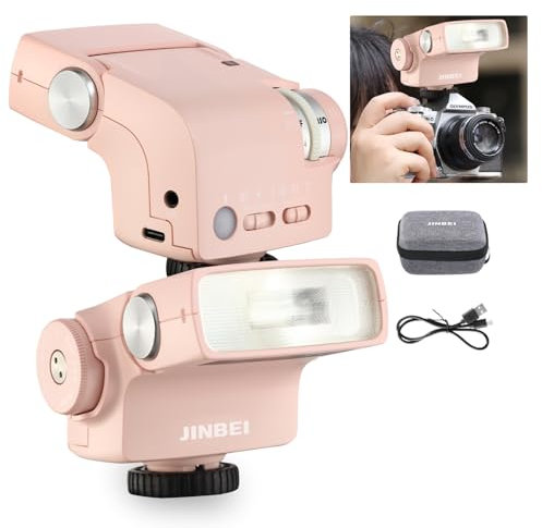 JINBEI Hi-5 Retro-Kamera, GN16 mit S1/S2 Photo-Sensitive Modi, CCT 6000 K ± 200 K, integriert für Sony Canon Nikon Fuji Olympus Hot Shoe