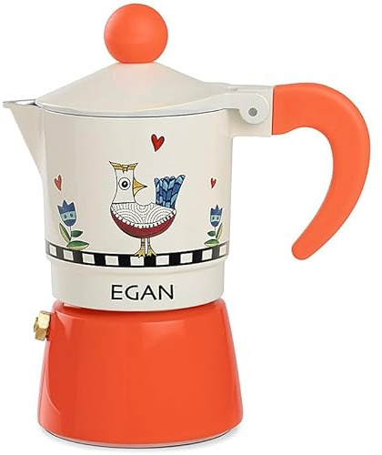 Egan Moka Collezione Cocoricò. Oggetto Realizzato in Alluminio Arancione. La referenza è 228070