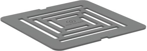 Ideal Standard - Ultra Flat S+, Griglia di scarico per piatto doccia, Acciaio Inossidabile, Grigio cemento