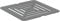 Ideal Standard - Ultra Flat S+, Griglia di scarico per piatto doccia, Acciaio Inossidabile, Grigio cemento