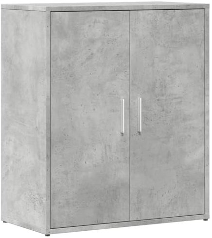 vidaXL Sideboard, Kommode mit Stauraum, Beistellschrank für Wohnzimmer Küche Flur, Anrichte Schrank Highboard, Modern, Betongrau Holzwerkstoff
