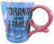 Disney Lilo and Stitch - Taza con asa decorativa de pato Ohana Means Family