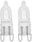 Eglo Lot de 2 lampes halogènes pour four, ampoules G9 avec culot à broches, 2 ampoules de 40 watts chacune, blanc chaud, 2700 kelvins, lampe pour four résistante à la chaleur 300°