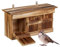 Relaxdays Nichoir d'extérieur pour moineaux, en Bois de Sapin, 3 Chambres de Reproduction, à Suspendre, Marron