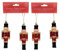 Hilltop Supplies 4 Wooden Christmas Nutcracker Tree Decorations 12.5cm | Hanging Nutcracker Soldier Ornaments | Hanging Tree Decoration