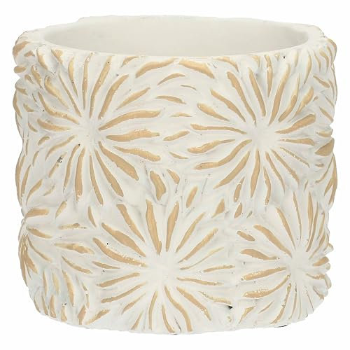 RITUALI DOMESTICI - Cachepot S en résine de Ciment, 11,5 x 11,5 cm, Profondeur 10 cm, Collection Comelanice