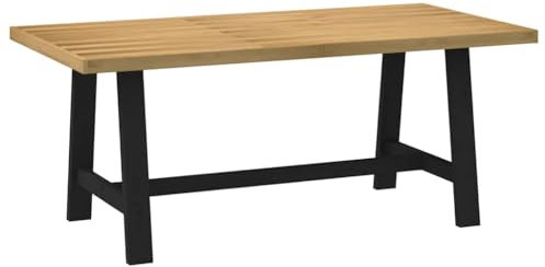 vidaXL Mesa Comedor NOAIN Patas Forma A Madera Maciza Pino 180x90x75cm, Mesa de Comedor, Mesa de Comedor, Mesa de reunión, Mesa de Cocina