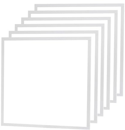 Ledvion - 6X Panneau LED, 60x60, 36W, 4000K, UGR <22, 100lm/W, Luminaire encastré inclus, Garantie 3 ans