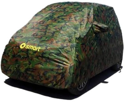 LDKH Vollgarage Autoplane Autoabdeckung für Smart Fortwo 451 Oder Fortwo 453 Ganzgarage Auto Abdeckplane Mobile Garage Wasserdicht SchutzhüLle Abdeckung für Winter Sommer Camouflage,normal-453