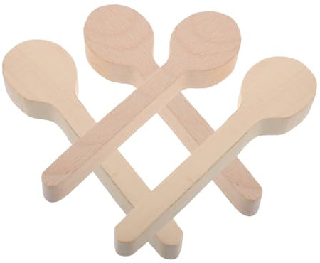 CIMAXIC 4pcs DIY Wooden Spoon Kit Unfinished Beech Wood Spoons Craft Projects for Beginners