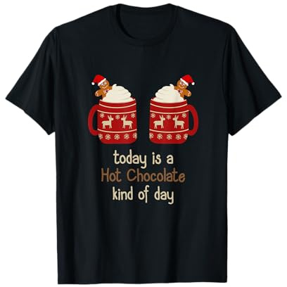 Tasses de Chocolat Chaud au Chocolat Chaud au Cacao et Pain d'épice T-Shirt