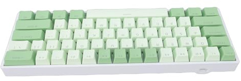 Annadue Kabellose Mechanische RGB-Tastatur mit BT 5.0 2,4G USB C Triple-Mode-Konnektivität.Diese Gaming-Tastatur mit 61 Tasten und 3000 MAh Eignet Sich Zum Arbeiten und Spielen. (Green)