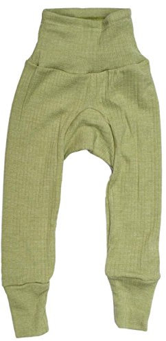 Cosilana, Baby Hose mit Nabelbund, 45% KBA Baumwolle, 35% kbT Wolle, 20% Seide (Grün, 98-104)