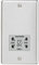 Knightsbridge CL89BCG Round Edge Dual Voltage Shaver Socket in Brushed Chrome with Grey Insert, Silver