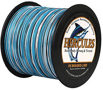 Hercules Super Cast 100m - 2000m 109-2196 Yards Geflochtene Angelschnur 6lb - 100lb Test für Salzwasser Süßwasser PE Geflecht Fischdraht Superline 4 Stränge