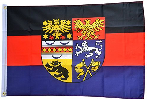 Flaggenfritze Fahne/Flagge Deutschland Ostfriesland - 150 x 250 cm + gratis Sticker, XXL-Fahne