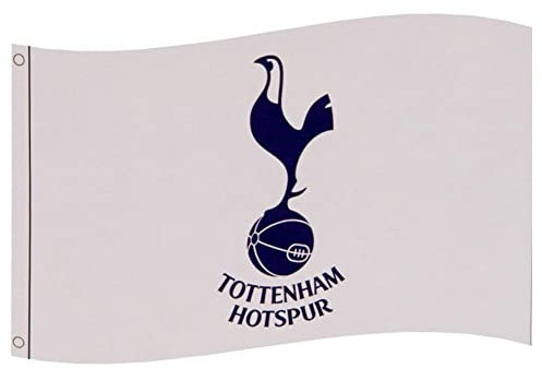 Tottenham Hotspur F.C. Flag - White, Navy Blue - 91.44 cm x 152.4 cm - Sports Events, Patriotic Events/Holidays