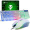 LexonElec UK T8 Layout Gaming Tastiera e mouse Imposta Rainbow retroilluminato Tastiera da gioco USB ergonomica + 2400 DPI 6 pulsanti Optical Rainbow LED Mouse da gioco USB + Mouse pad da gioco GRATIS