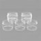 Qingtian-ceg 5pcs Ersatz Fett Glasbehälter für GeekVape Zeus X RTA Blase Glas Fett Tube,Frei von Tabak und Nikotin (Color : Clear)