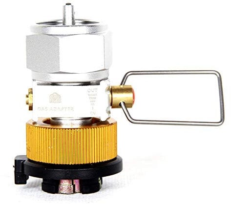 Lixada Gas Saver Plus, Gas Convertor Shifter, Refill Flat Tank, Conversion Adapter, Camping Gas Adaptor Valve, for Nozzle Bottle Type/Butane Gas Cartridge/Lindal Valve Canister