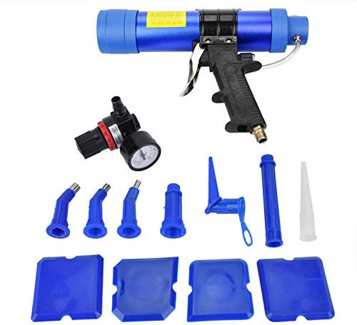 Luftkraft-Kartuschenpistole Glasklebepistole Einstellbare Pneumatische Glaskleber-Dichtungspistole Kartuschenpistole Luftpistole 310ML