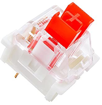 outemu Lot de 65 commutateurs à clé 3 broches – Équivalent Cherry MX – Commutateurs remplaçables pour clavier mécanique 45 gf linéaire/RVB/anti-poussière