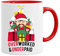 Acen Merchandise Mug de Noël humoristique de qualité supérieure avec inscription « Overworked & Underpaid » - 325 ml