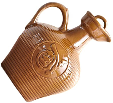 Zerodeko Accessoires Vintage Pichet D' D' Argile Naturelle Carafe D' en Terre Cuite Pichet de Petite Boue Traditionnelle Pot D' pour L' Potable Récipient Distributeur
