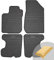 FROGUM EL Toro Gummimatten Ganzjähriges-Set von Autofussmatte Auto Fußmatten für Dacia Sandero II Stepway 2012-2020 | Beständiges Gummi Material | 1,5cm Schutzkante