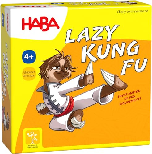 HABA - Lazy Kung Fu - Gesellschaftsspiel - Bewegungs- und Memoryspiel - 3 Jahre und Plus - 306583