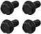 METALLIXITY Flangiata Esagonale Testa Bulloni (M7x17mm) 4pz Sinistra Mano Esagono Bullone Inversione Filettatura Vite - per Casa Costruzione Macchine Elementi Fissaggio