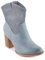Toocool Stivali donna stivaletti tronchetti traforati estivi tacco comodo G633 [38,blu]